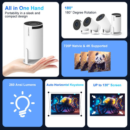 LumoChill™ Projector: High Quality Portable Home Cinema